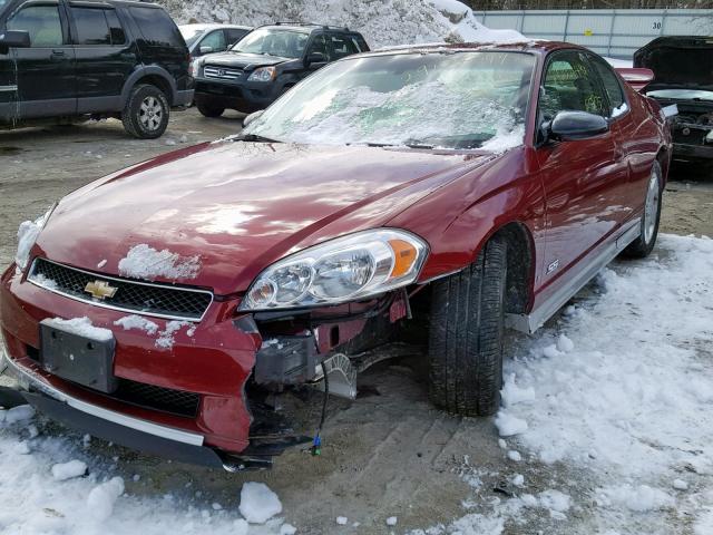 2G1WL16C379419686 - 2007 CHEVROLET MONTE CARL RED photo 2