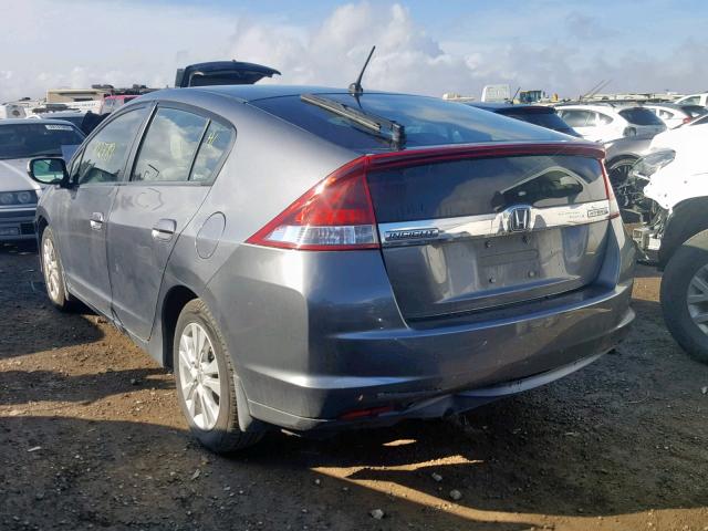 JHMZE2H78CS002916 - 2012 HONDA INSIGHT EX GRAY photo 3