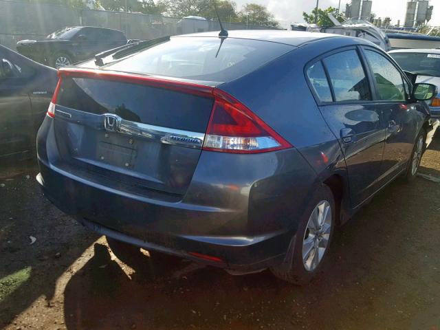 JHMZE2H78CS002916 - 2012 HONDA INSIGHT EX GRAY photo 4