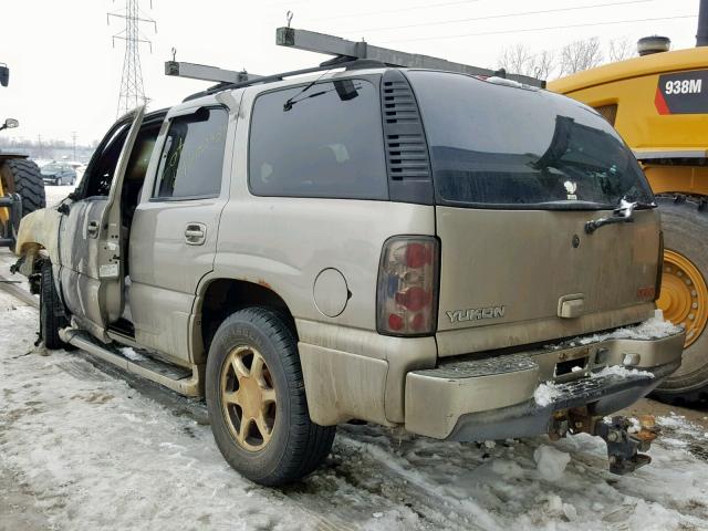 1GKEK63U11J308151 - 2001 GMC DENALI GRAY photo 3