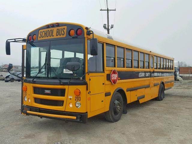 1T88T9E2XD1160877 - 2013 THOMAS SCHOOL BUS YELLOW photo 2