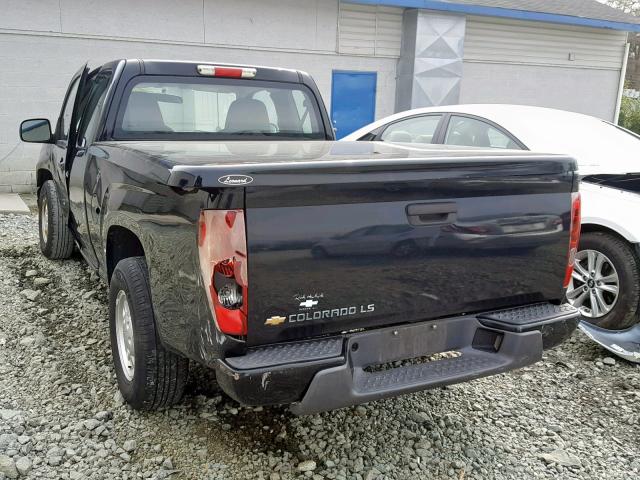 1GCCS299X88184798 - 2008 CHEVROLET COLORADO L BLACK photo 3