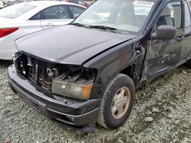 1GCCS299X88184798 - 2008 CHEVROLET COLORADO L BLACK photo 9