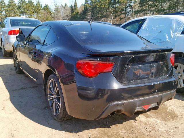 JF1ZNAA12D1717981 - 2013 TOYOTA SCION FR-S BLACK photo 3