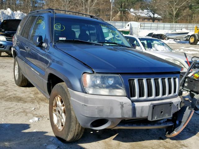 1J4GW48SX4C350227 - 2004 JEEP GRAND CHER BLUE photo 1