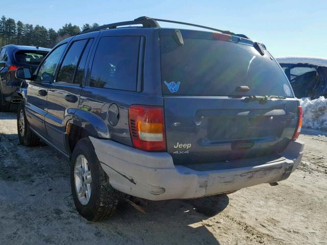 1J4GW48SX4C350227 - 2004 JEEP GRAND CHER BLUE photo 3