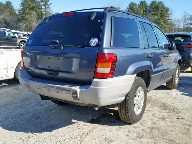 1J4GW48SX4C350227 - 2004 JEEP GRAND CHER BLUE photo 4