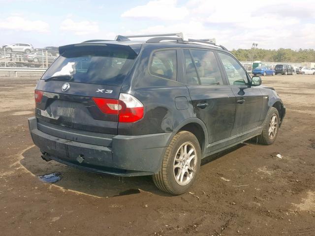 WBXPA73424WC38993 - 2004 BMW X3 2.5I BLACK photo 4