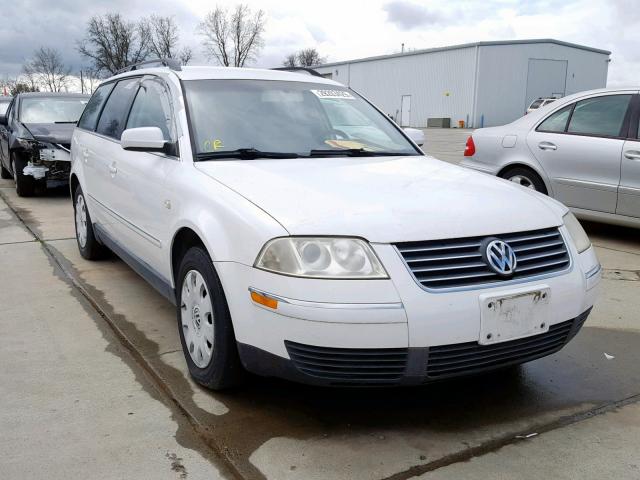 WVWND63B13E171289 - 2003 VOLKSWAGEN PASSAT GL WHITE photo 1