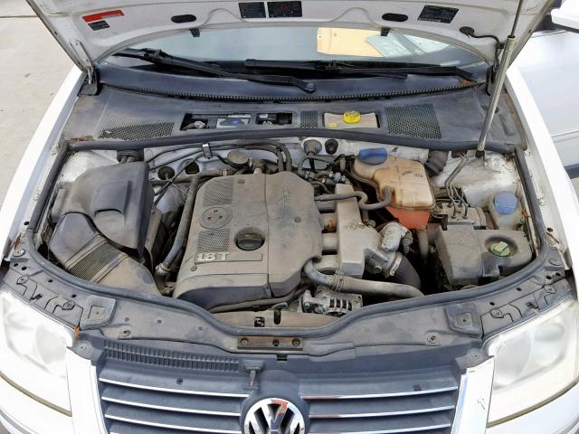 WVWND63B13E171289 - 2003 VOLKSWAGEN PASSAT GL WHITE photo 7