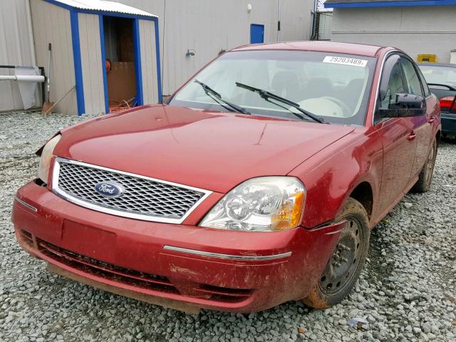 1FAHP24107G131515 - 2007 FORD FIVE HUNDR BURGUNDY photo 2