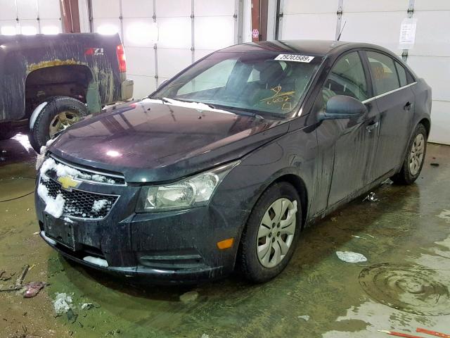 1G1PC5SH7C7140802 - 2012 CHEVROLET CRUZE LS GRAY photo 2