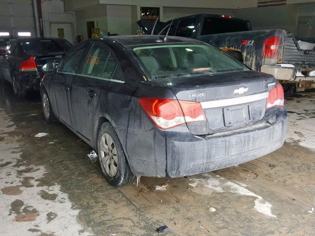 1G1PC5SH7C7140802 - 2012 CHEVROLET CRUZE LS GRAY photo 3