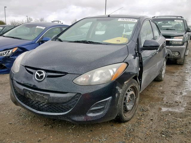 JM1DE1KZ5E0178336 - 2014 MAZDA MAZDA2 SPO BLACK photo 2