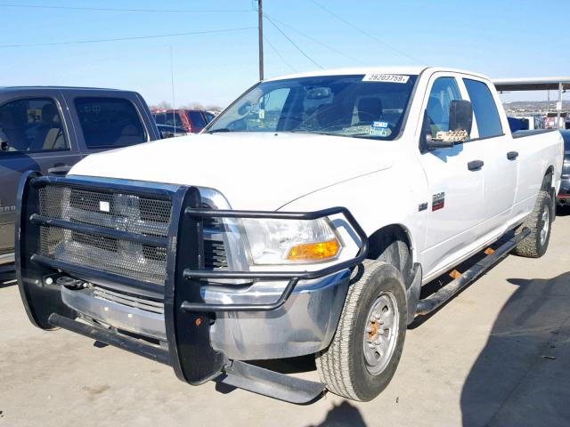 3C6TD5HT2CG225847 - 2012 DODGE RAM 2500 S WHITE photo 2