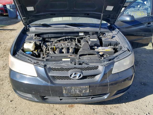 KMHET46C36A082326 - 2006 HYUNDAI SONATA GL BLUE photo 7