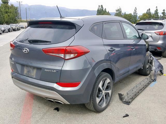 KM8J33A28HU325105 - 2017 HYUNDAI TUCSON LIM CHARCOAL photo 4