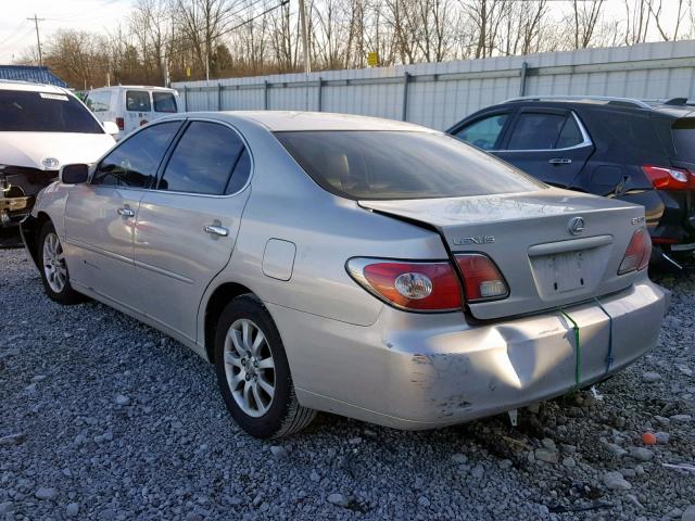 JTHBF30G330119928 - 2003 LEXUS ES 300 SILVER photo 3