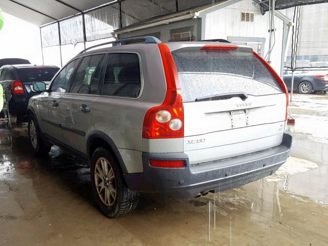 YV1CZ911951156743 - 2005 VOLVO XC90 T6 SILVER photo 3