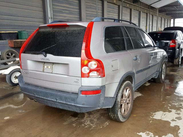 YV1CZ911951156743 - 2005 VOLVO XC90 T6 SILVER photo 4