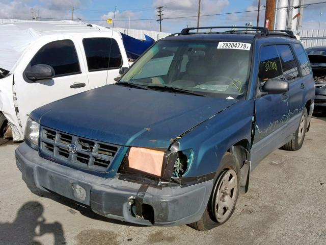 JF1SF6352XH709662 - 1999 SUBARU FORESTER L GREEN photo 2