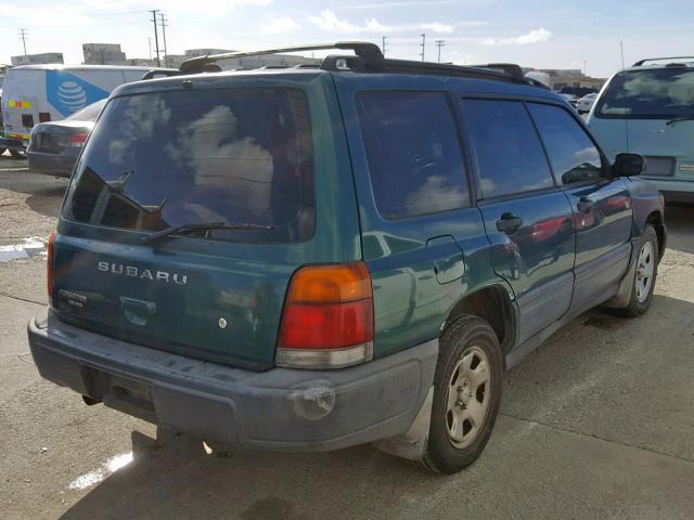 JF1SF6352XH709662 - 1999 SUBARU FORESTER L GREEN photo 4