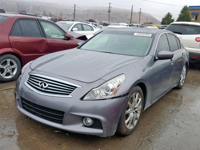 JN1CV6AR8CM978423 - 2012 INFINITI G37 GRAY photo 2