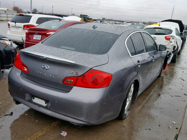 JN1CV6AR8CM978423 - 2012 INFINITI G37 GRAY photo 4