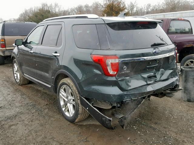 1FM5K8F88GGB02672 - 2016 FORD EXPLORER L GREEN photo 3