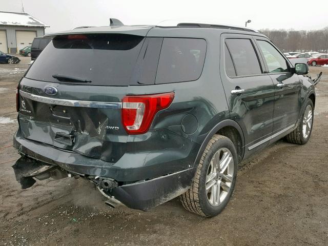 1FM5K8F88GGB02672 - 2016 FORD EXPLORER L GREEN photo 4