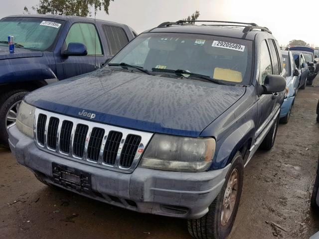 1J4GW48S2YC411866 - 2000 JEEP GRAND CHER BLUE photo 2