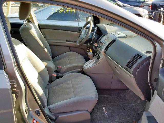 3N1AB61E58L685173 - 2008 NISSAN SENTRA 2.0 GRAY photo 5