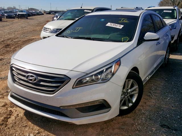 5NPE34AF2GH336950 - 2016 HYUNDAI SONATA SPO WHITE photo 2