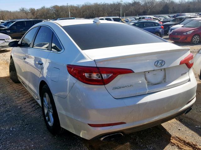 5NPE34AF2GH336950 - 2016 HYUNDAI SONATA SPO WHITE photo 3