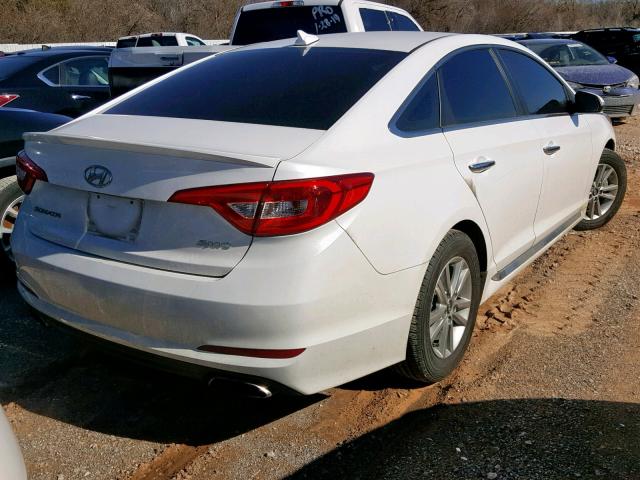 5NPE34AF2GH336950 - 2016 HYUNDAI SONATA SPO WHITE photo 4