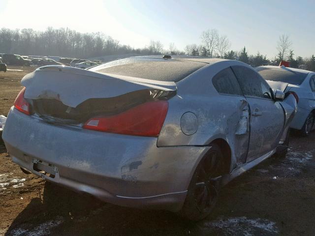 JN1CV6EL0BM260787 - 2011 INFINITI G37 SILVER photo 4