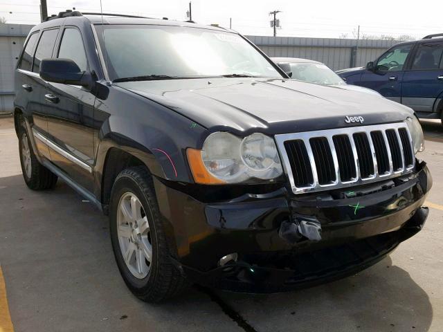 1J8HS58N88C130329 - 2008 JEEP GRAND CHER BLACK photo 1