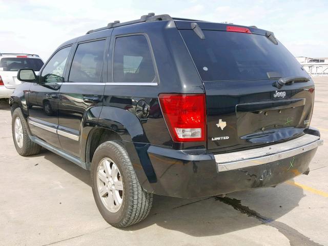 1J8HS58N88C130329 - 2008 JEEP GRAND CHER BLACK photo 3