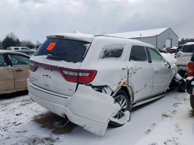 1C4RDJDG8JC414569 - 2018 DODGE DURANGO GT WHITE photo 4