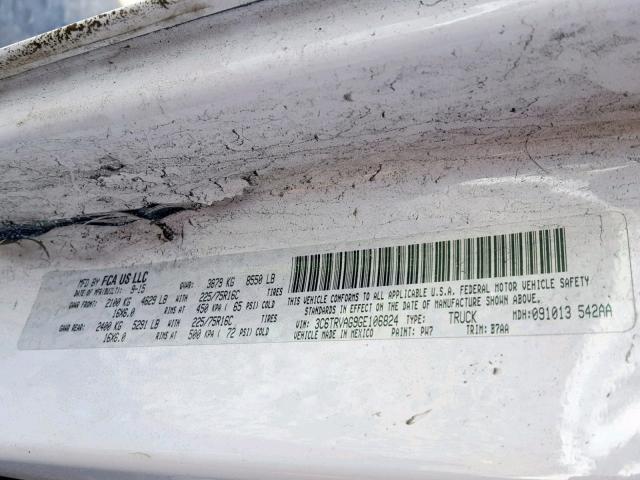 3C6TRVAG9GE106824 - 2016 RAM PROMASTER 白色 照片 10