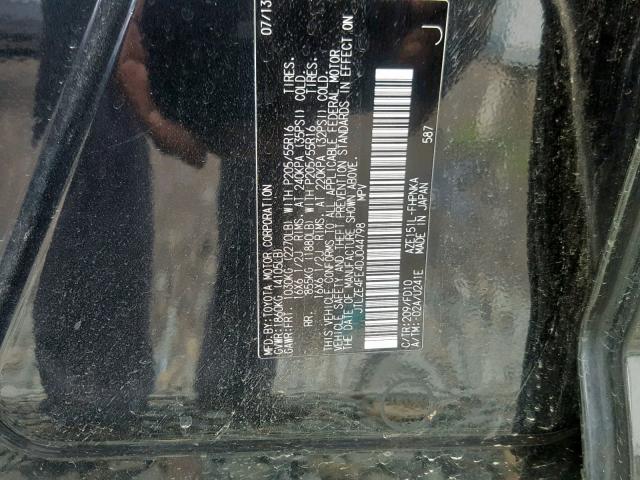 JTLZE4FE4DJ044798 - 2013 TOYOTA SCION XB 黑色 照片 10