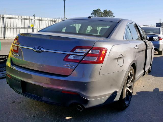 1FAHP2E87EG132850 - 2014 FORD TAURUS SEL GRAY photo 4