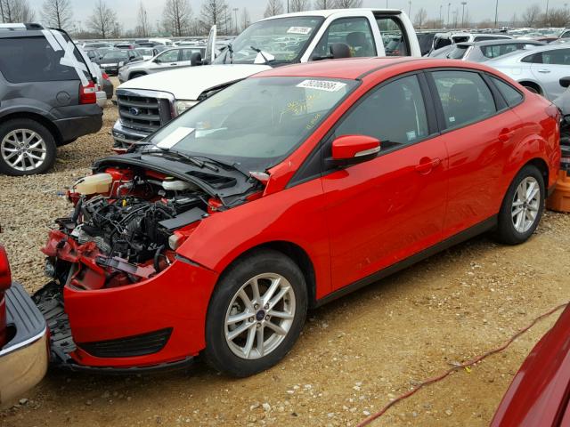 1FADP3F22HL246510 - 2017 FORD FOCUS SE RED photo 2