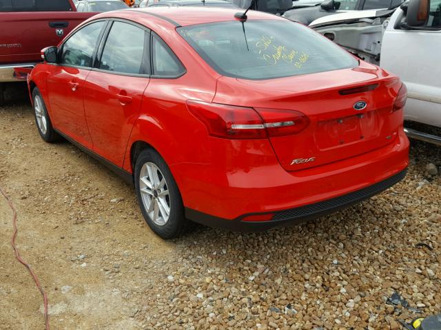 1FADP3F22HL246510 - 2017 FORD FOCUS SE RED photo 3