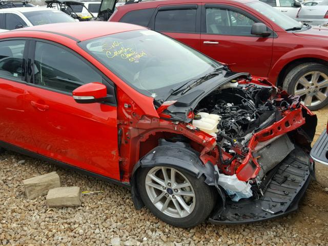 1FADP3F22HL246510 - 2017 FORD FOCUS SE RED photo 9