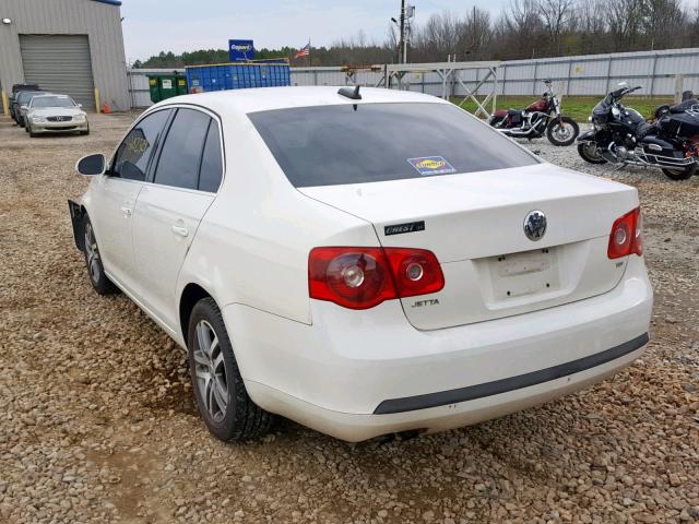 3VWDT71K96M683109 - 2006 VOLKSWAGEN JETTA TDI WHITE photo 3