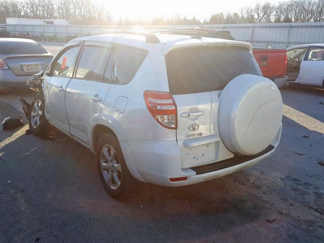 2T3DK4DV7BW060994 - 2011 TOYOTA RAV4 LIMIT WHITE photo 3