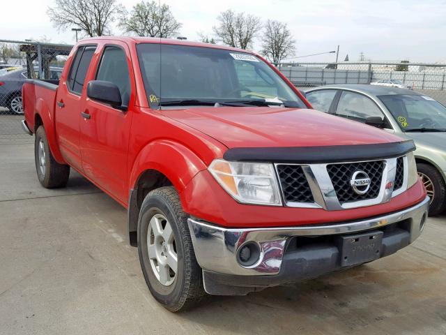 1N6AD07U35C406181 - 2005 NISSAN FRONTIER C RED photo 1