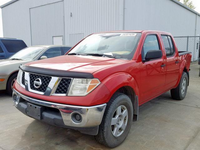 1N6AD07U35C406181 - 2005 NISSAN FRONTIER C RED photo 2