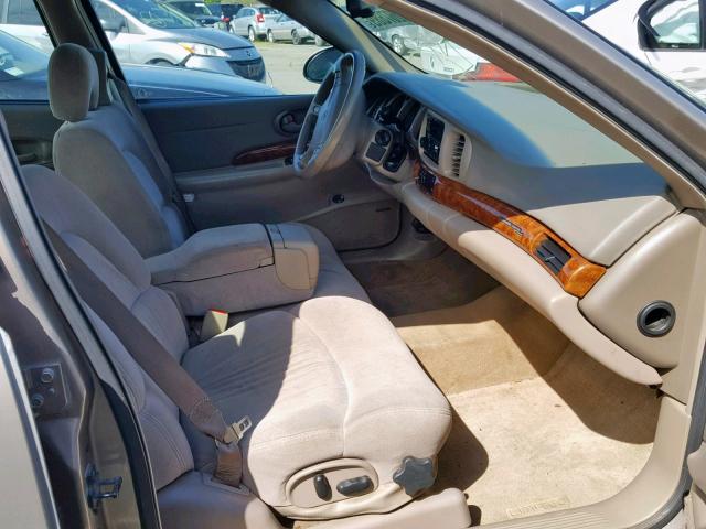 1G4HR54K81U110110 - 2001 BUICK LESABRE LI BEIGE photo 5